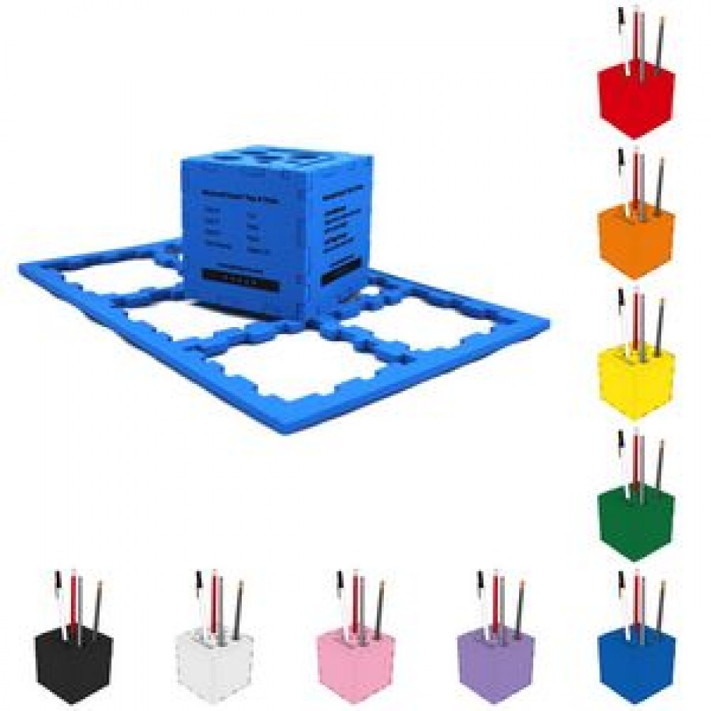 Logo Branded Foam Puzzle Cube Organizer (3") Logo Branded Foam Puzzle Cube Organizer (3")