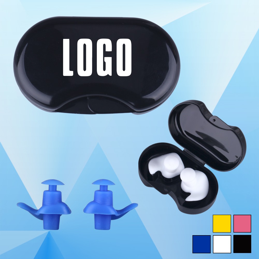 Earplugs in Case with Logo