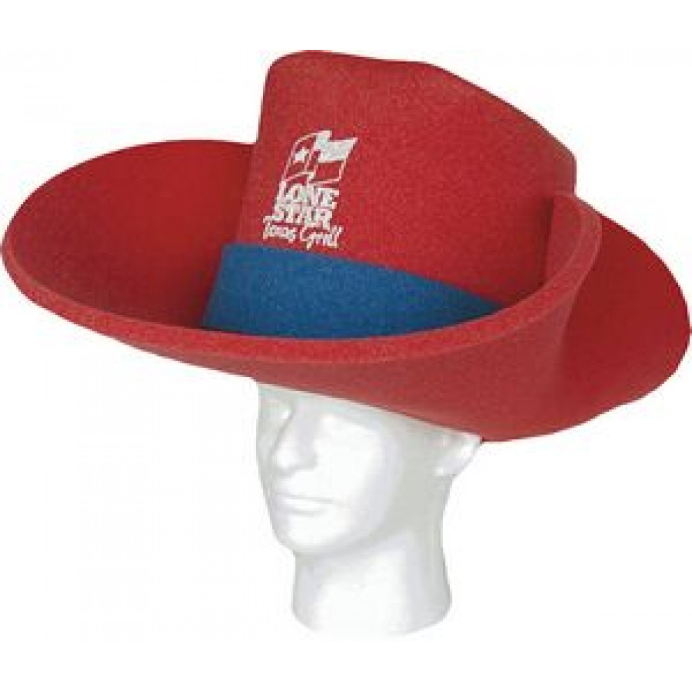 Foam Cowboy Hat - 30 Gallon with Logo