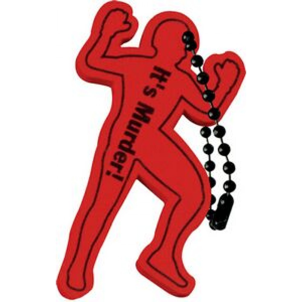 Logo Branded Foam Floating Key Tag - Splat Man Logo Branded Foam Floating Key Tag - Splat Man