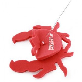Crab Toy on a leash with Logo  Crab Toy on a leash with Logo