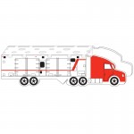 Promotional Foam Puzzle Cube Organizer (3") Transport Truck Puzzle