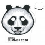 Logo Branded Panda Mask