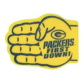 Custom Printed Football Foam Waver Mitt - First Down Hand