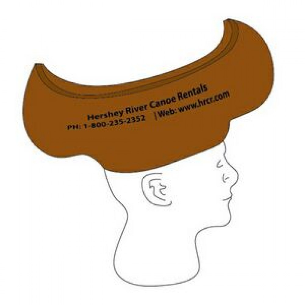 Foam Canoe Hat with Logo