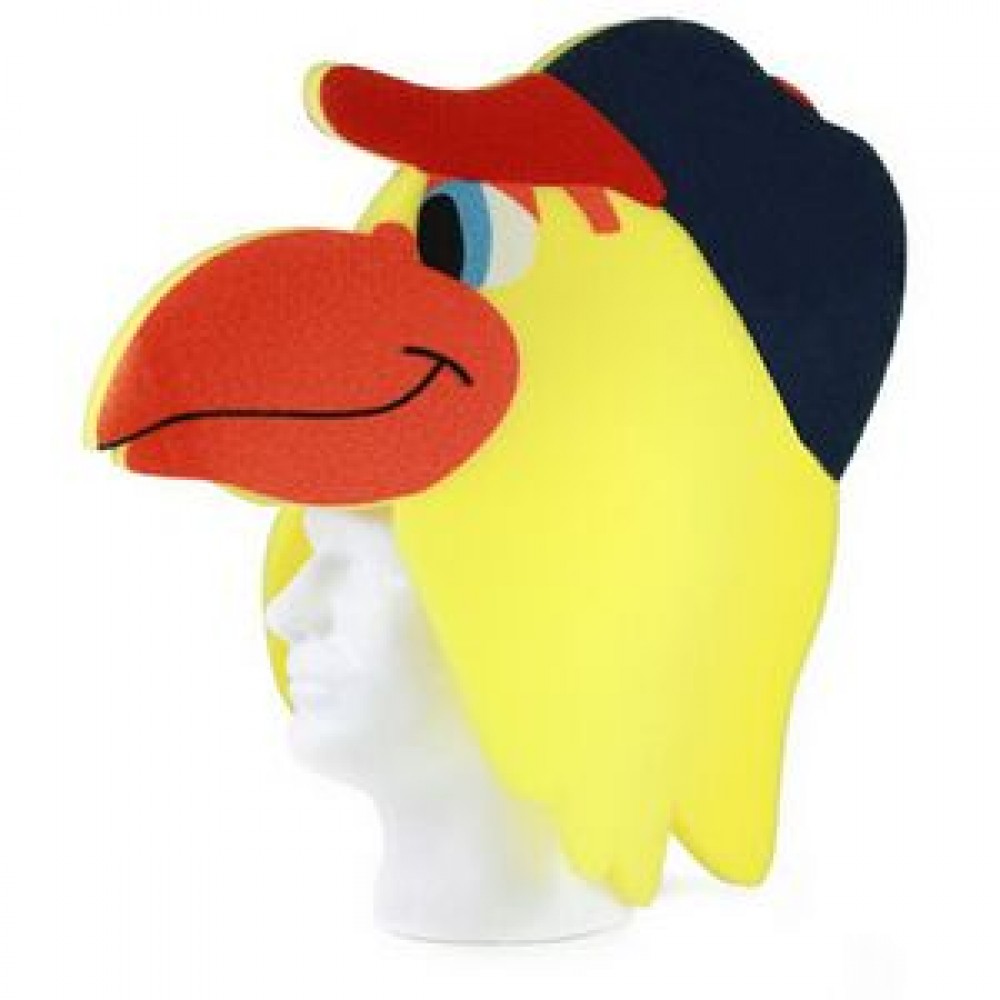 Foam Bird Hat with Logo