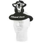 Personalized Pop-Up Foam Visor - Cow 9"x10.75"