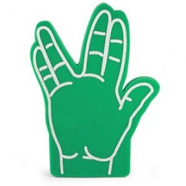 Customized 16" Foam Spock Hand  Customized 16" Foam Spock Hand