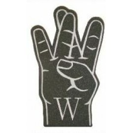 "W"/West Hand Foam Hand Mitt (18") with Logo