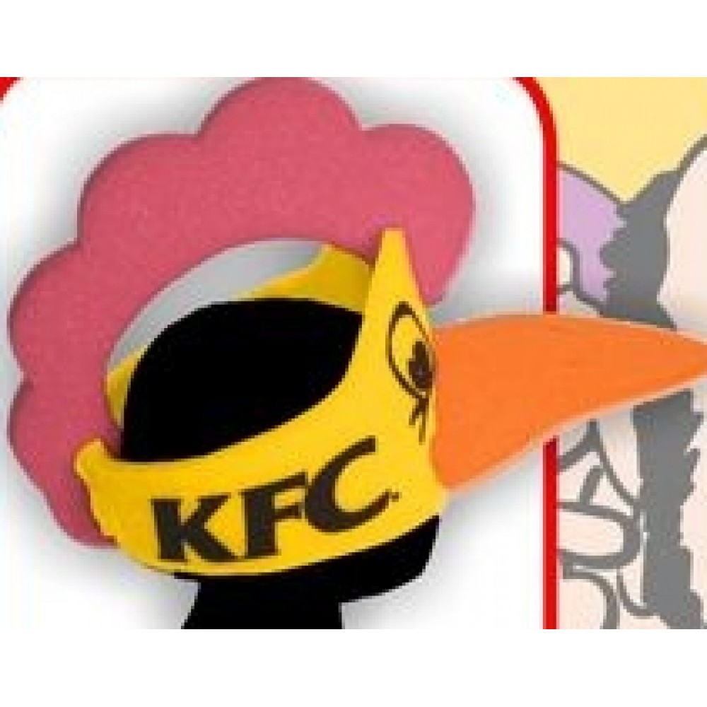 Foam Chicken Head Hat with Logo