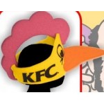 Foam Chicken Head Hat with Logo