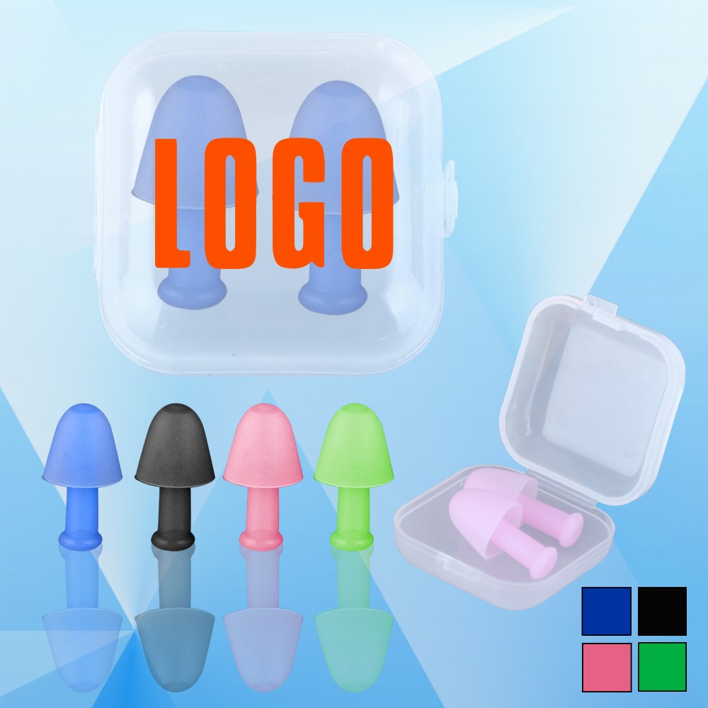 Earplugs in Case with Logo
