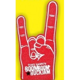 Custom Hook'Em Horns Foam Hand (17")