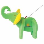 Personalized Elephant on a Leash