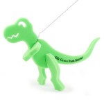 T-Rex Dinosaur on a Leash with Logo
