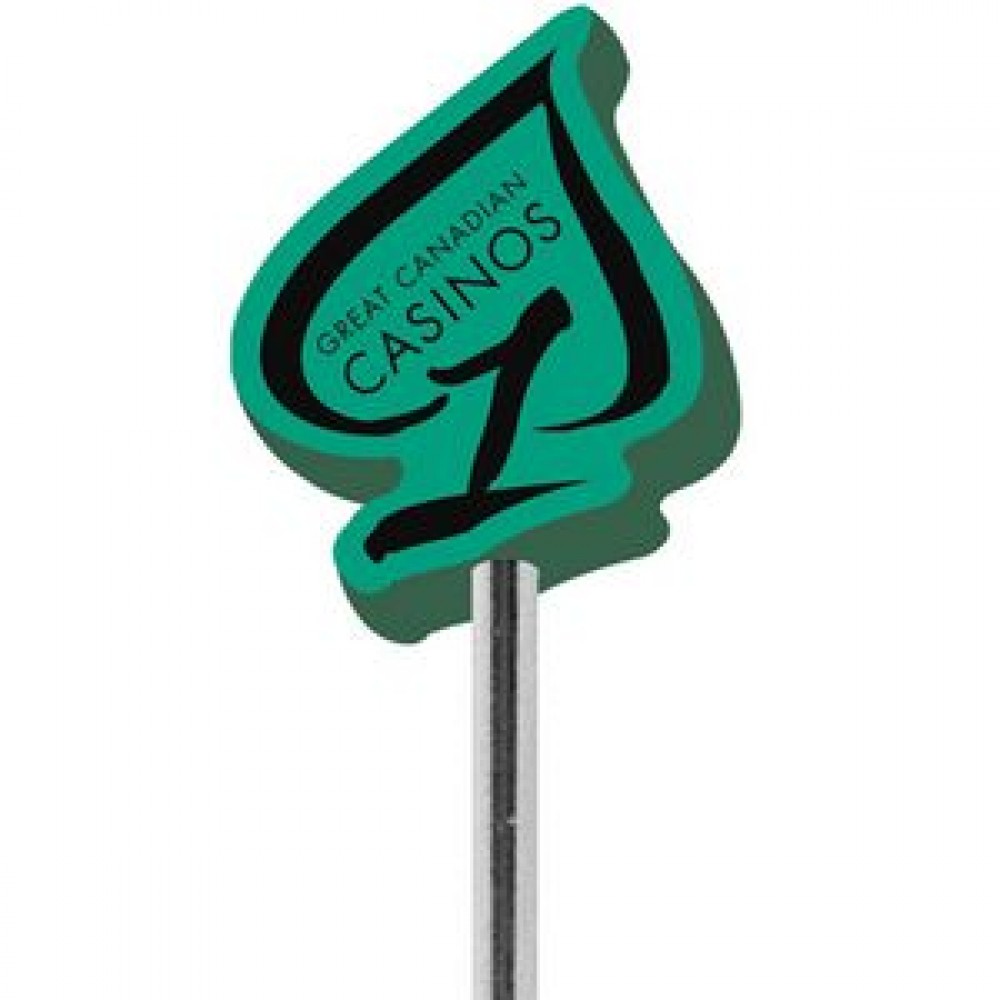 Logo Branded Foam Antenna Topper - Spade Logo Branded Foam Antenna Topper - Spade