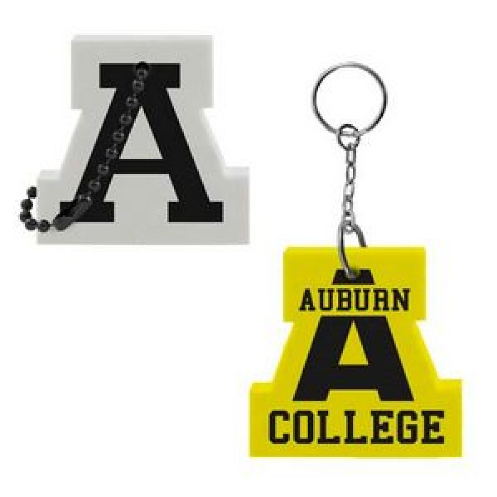 Logo Branded Letter A Floating Key Tag Logo Branded Letter A Floating Key Tag