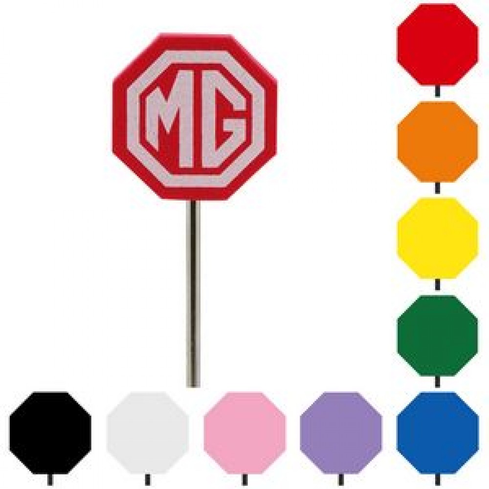 Logo Branded Foam Antenna Topper - Octagon Logo Branded Foam Antenna Topper - Octagon