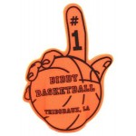 Large Basketball Hand with Logo