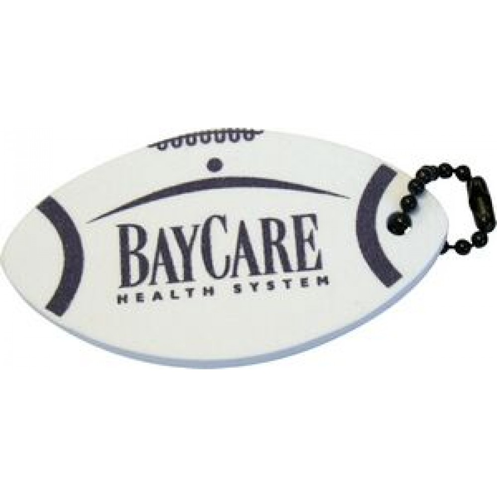Custom Printed Foam Floating Key Tag - Football Custom Printed Foam Floating Key Tag - Football