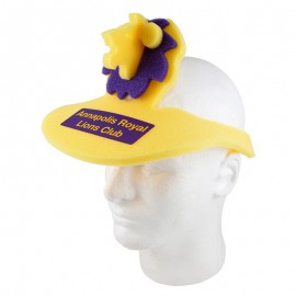 Logo Branded Foam Lion Visor  Logo Branded Foam Lion Visor