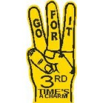 3-Finger Hand Foam Hand Mitt (22.5") Custom Printed