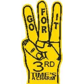 3-Finger Hand Foam Hand Mitt (22.5") with Logo