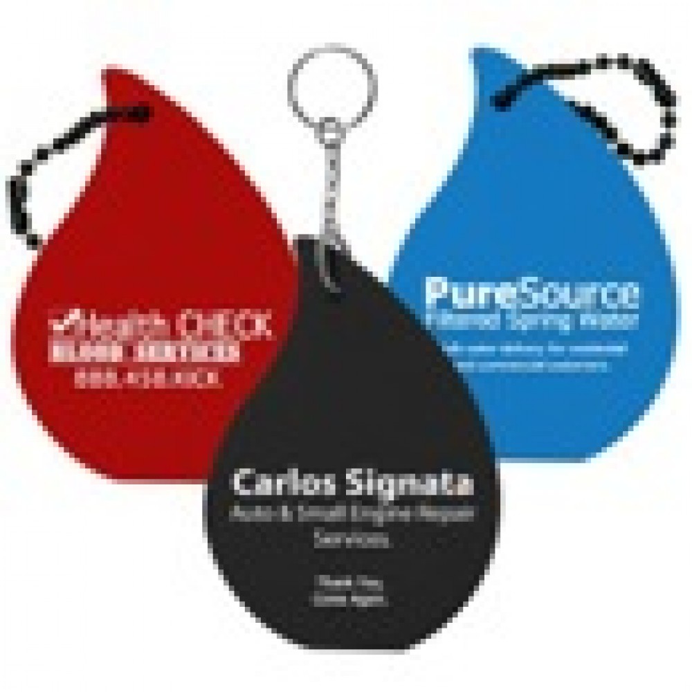 Promotional Foam Floating Key Tag - Droplet Promotional Foam Floating Key Tag - Droplet