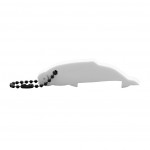 Custom Printed Beluga Whale Floating Key Tag
