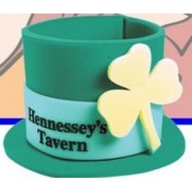 Foam St. Patrick's Day Top Hat with Logo  Foam St. Patrick