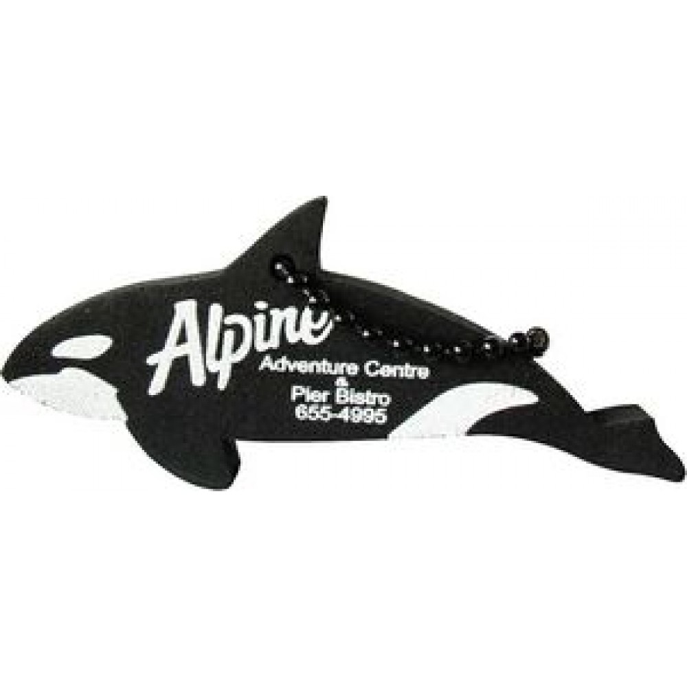 Custom Printed Foam Floating Key Tag - Whale Custom Printed Foam Floating Key Tag - Whale