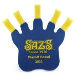 Logo Branded Foam Paw Cheering Mitt w/ Claws