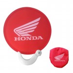 Pop Up Folding Fan Flying Disc with Handle with Logo