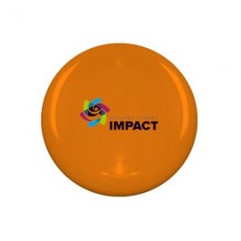 Personalized 10" Style Hard Plastic Disc PMS165 Orange- Full Color Logo Flying Discs
