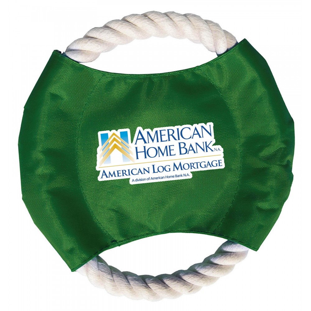 Rope Flying Disc - (Full Color Imprint) with Logo