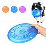 Custom Rubber Dog Flying Disc Training Throw & Catch Lawn Games Toys with Logo