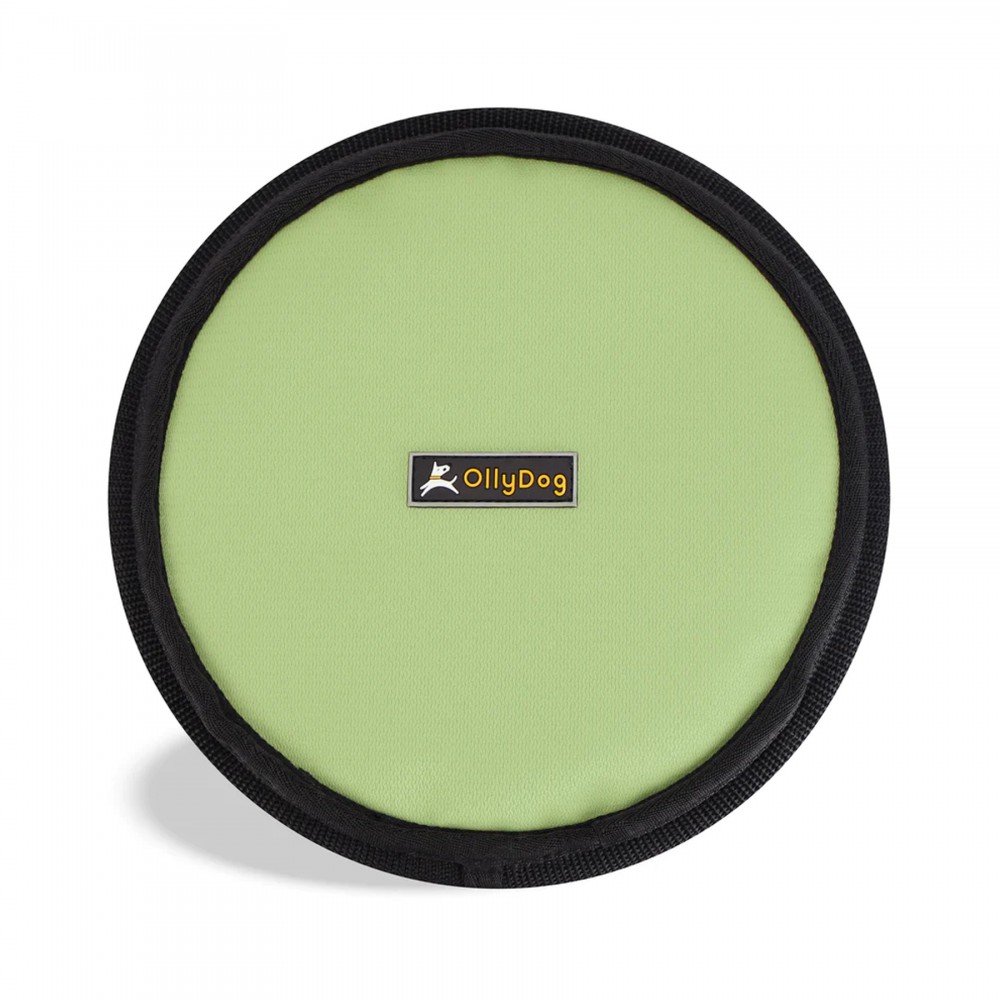 OllyDog Flyer Disc, Butterfly Green with Logo