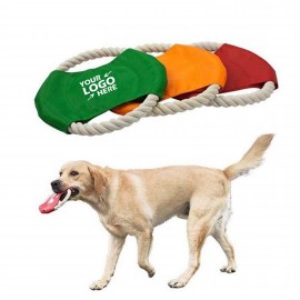 Logo Branded Dog Rope Flying Disc