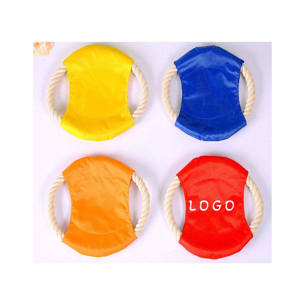Logo Branded Pet Cotton Rope Flying Discs