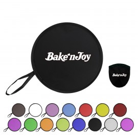 Folding Flyer Fan with String and Case with Logo  Folding Flyer Fan with String and Case with Logo