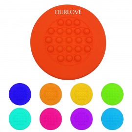 Silicone Stress Reliever Flying Disc with Logo