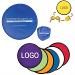 10" Folding Flying Disk With Pouch with Logo