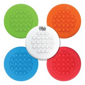 Push Pop Stress Reliever Flying Disc with Logo