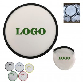 Round Foldable Nylon Disc Fan with Logo  Round Foldable Nylon Disc Fan with Logo