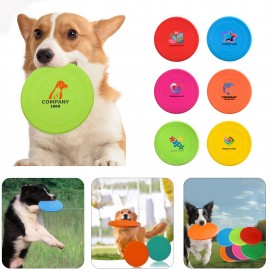 Personalized Soft Dog Flying Disc Toy TPR Pet Frisbee for Outdoor Play