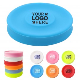 Promotional MOQ50Pcs Mini Silicone Flying Disc Round Flyer