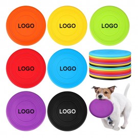 7'' Custom Portable Silicone Dog Flying Disc with Logo