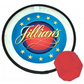 Personalized 10" Nylon Fun 4 Color Disk w/Non-Imprinted Pouch