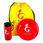 Sportsman Backpack Kit With Transparent Bottle And Flyer with Logo