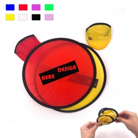 Foldable Fan Flyer Disk With Pouch with Logo